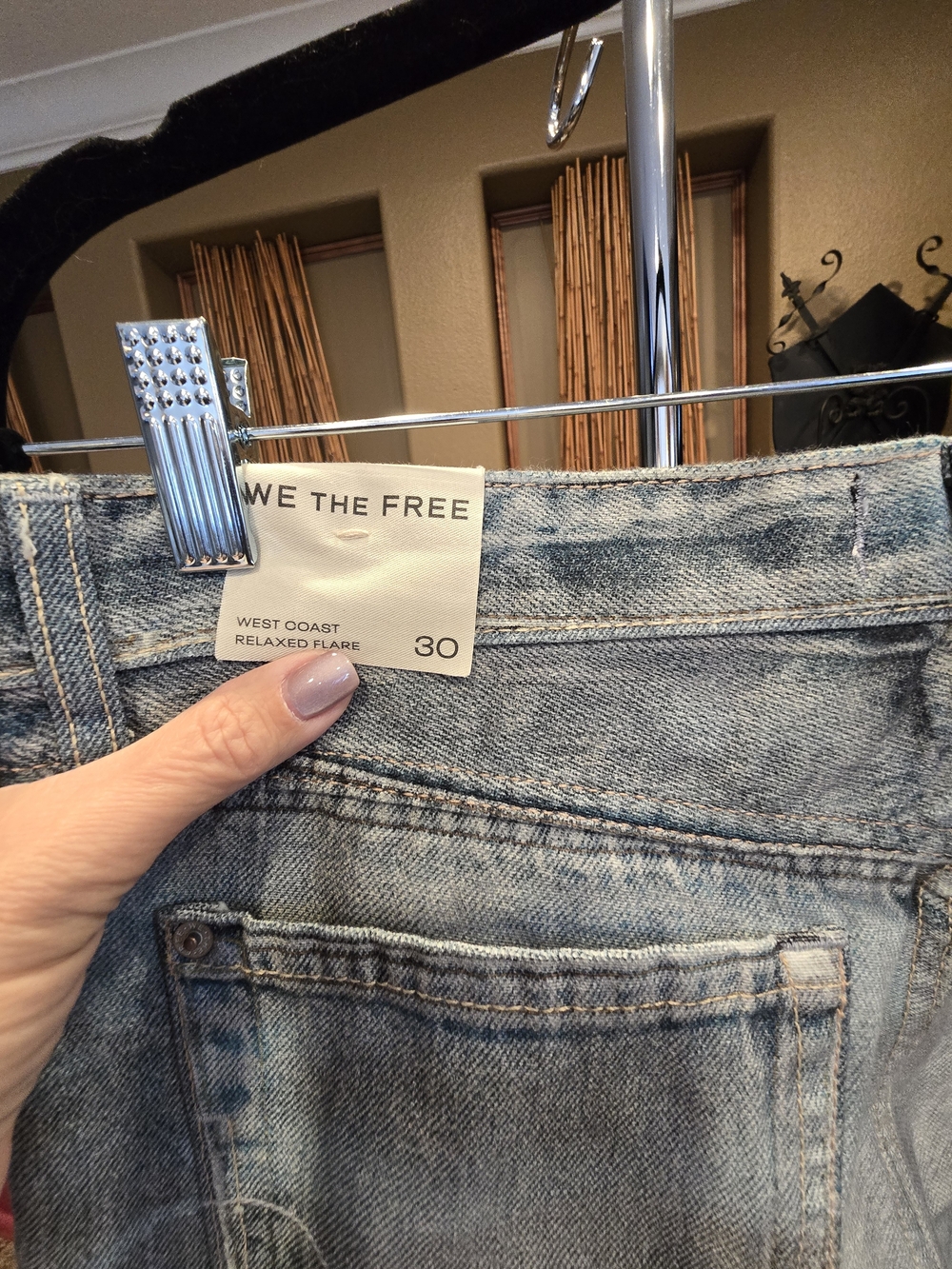 We The Free Floral West Coast Illusions Print Jeans - Picture 6 of 8